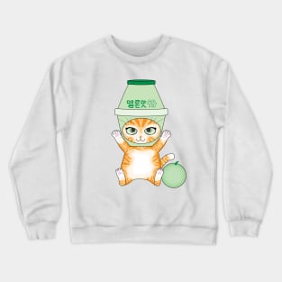 Melon Milk Cat Crewneck Sweatshirt